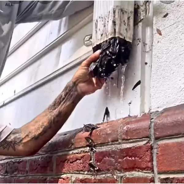 Downspout cleaning