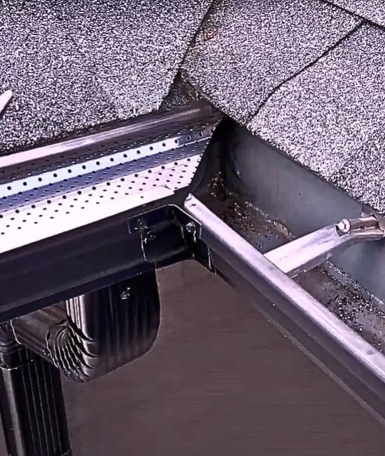 Rain Gutter Leaf Guards Installation